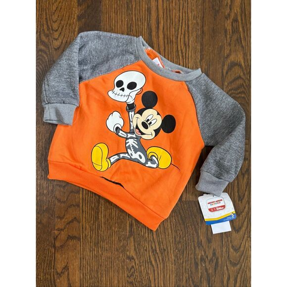 NEW Disney Junior Infant 12 Months Mickey Mouse Halloween Sweatshirt - Picture 1 of 3